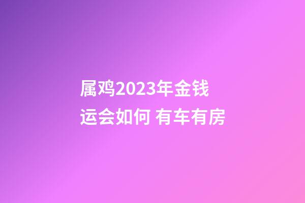 属鸡2023年金钱运会如何 有车有房